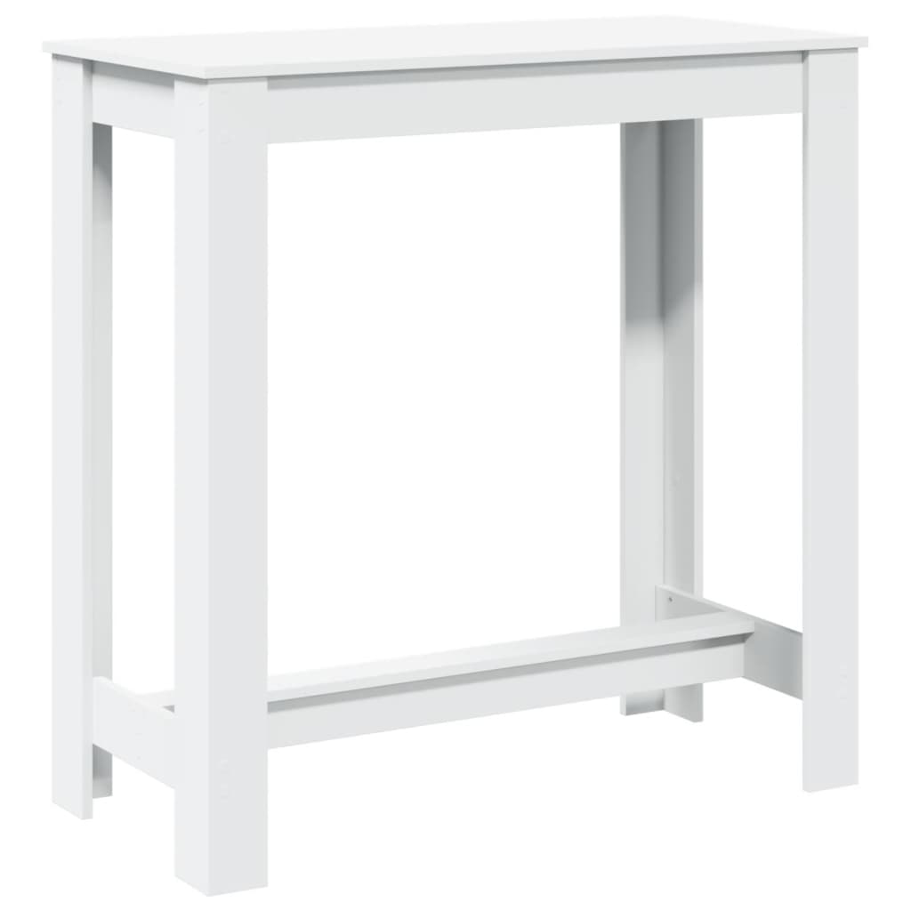 barbord 102x50x103,5 cm konstrueret træ hvid