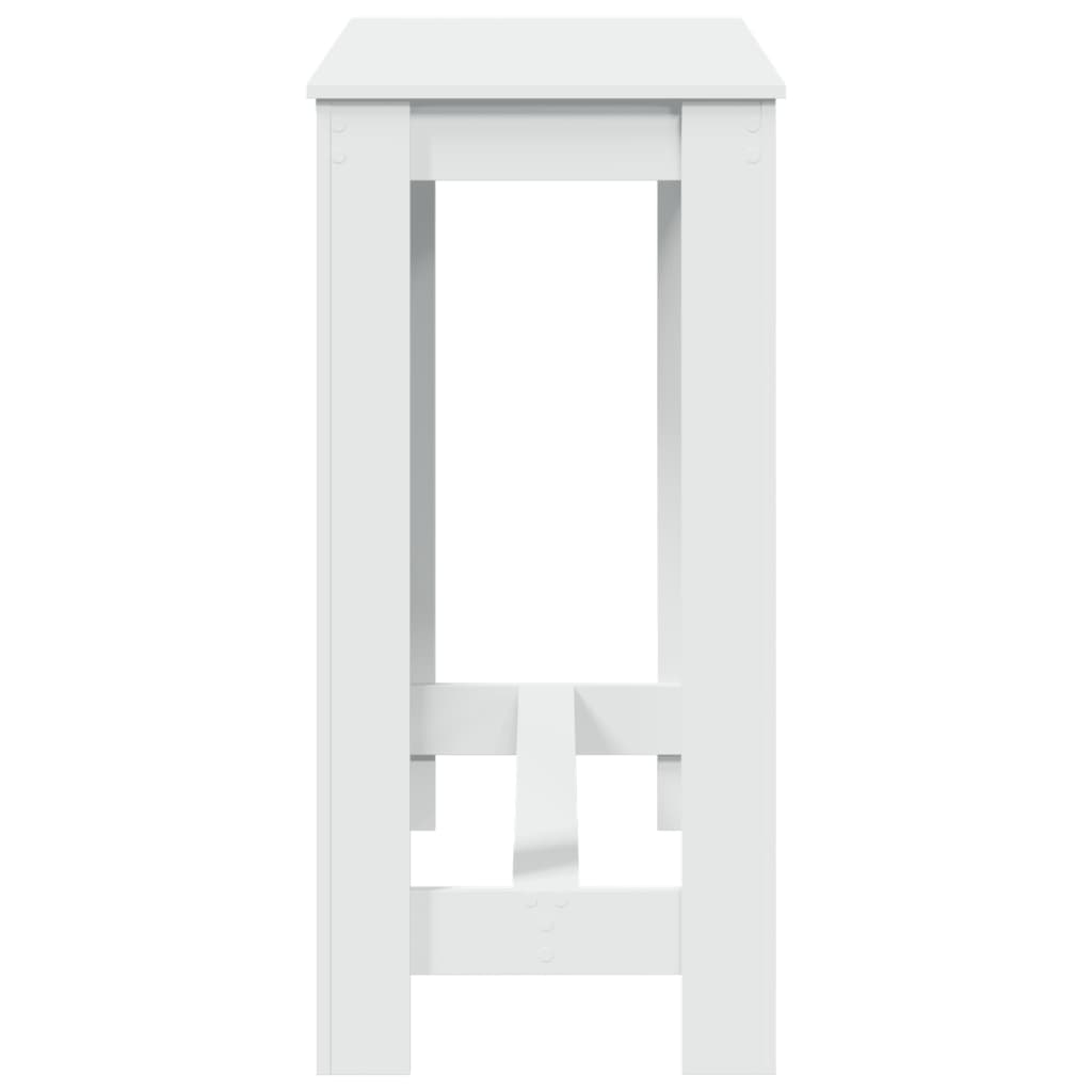 barbord 102x50x103,5 cm konstrueret træ hvid