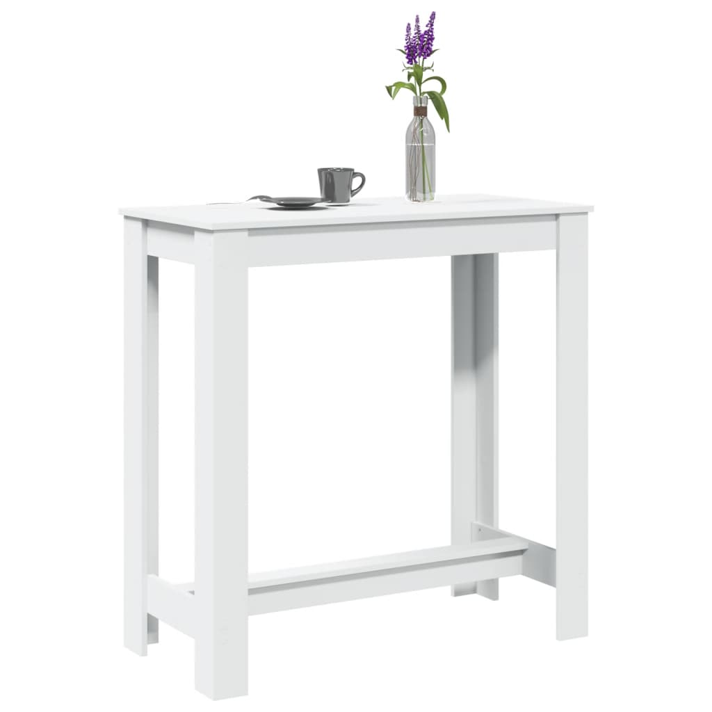 barbord 102x50x103,5 cm konstrueret træ hvid