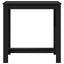 barbord 102x50x103,5 cm konstrueret træ sort