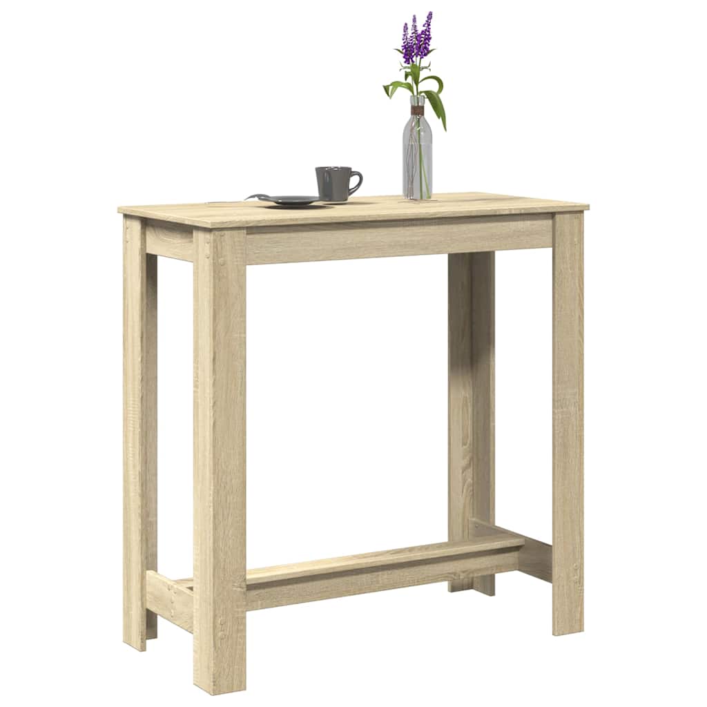 barbord 102x50x103,5 cm konstrueret træ sonoma-eg