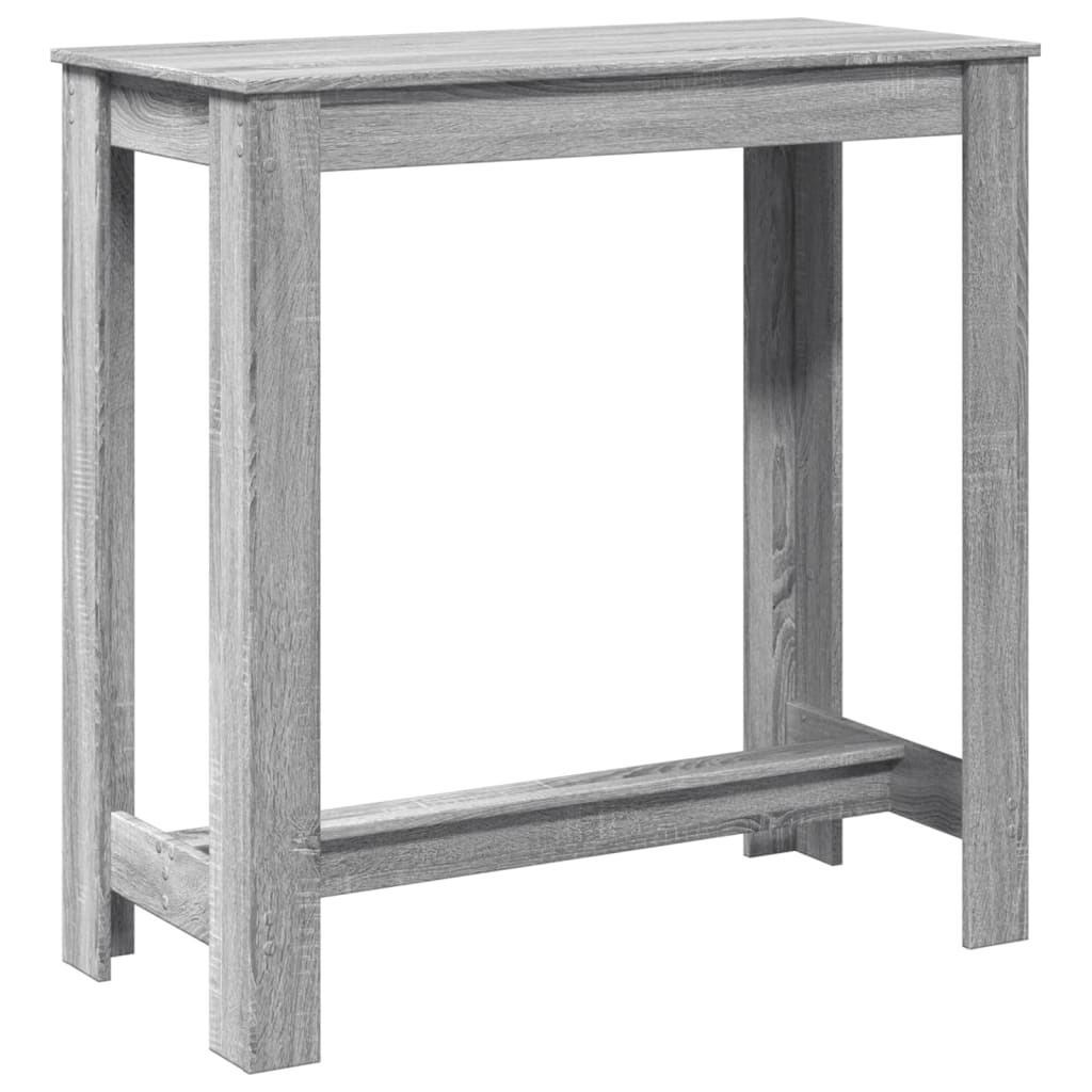 barbord 102x50x103,5 cm konstrueret træ grå sonoma-eg