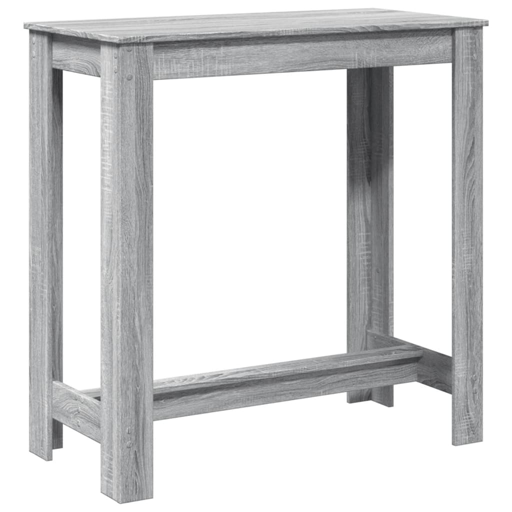 barbord 102x50x103,5 cm konstrueret træ grå sonoma-eg