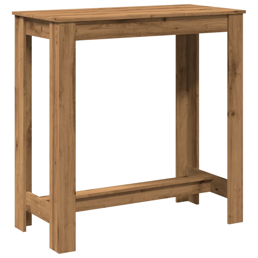 barbord 102x50x103,5 cm konstrueret træ gammelt trælook