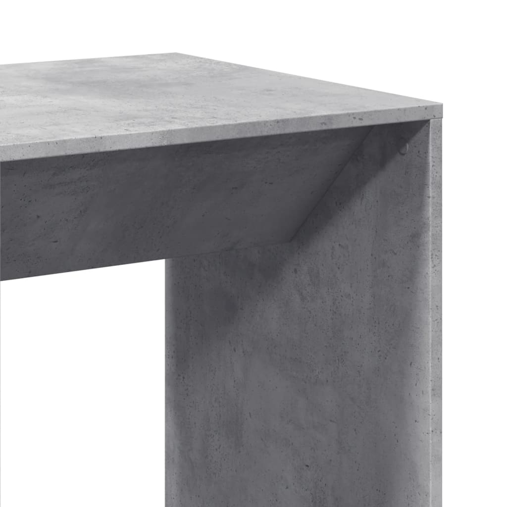 barbord 51x50x103,5 cm konstrueret træ betongrå