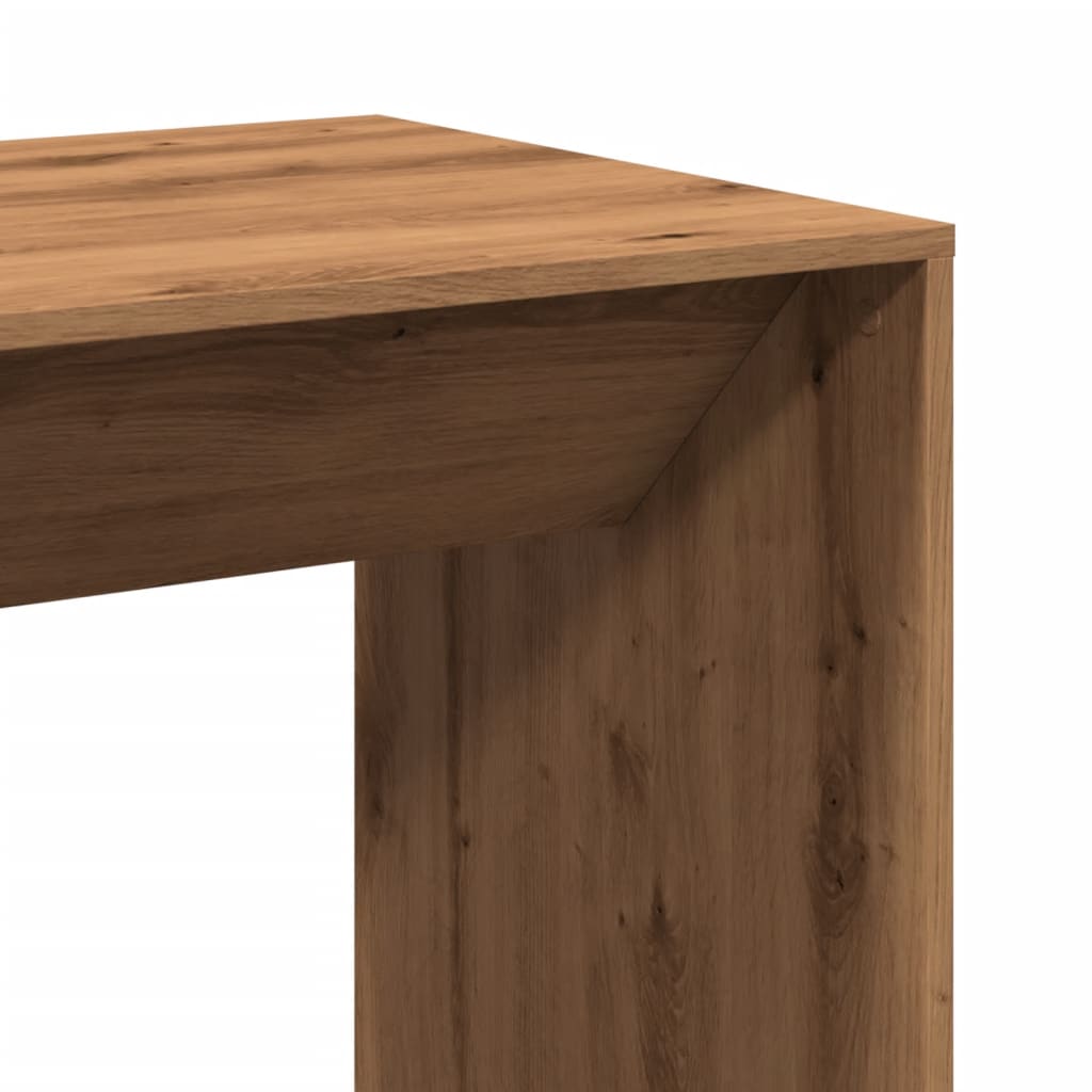 barbord 51x50x103,5 cm konstrueret træ gammelt trælook