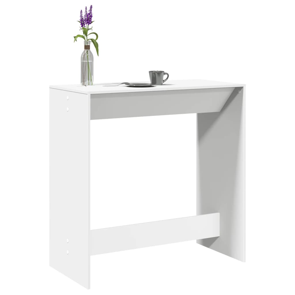 barbord 102x50x103,5 cm konstrueret træ hvid
