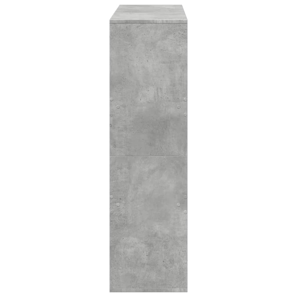 bogreol/rumdeler 100x33x115 cm betongrå