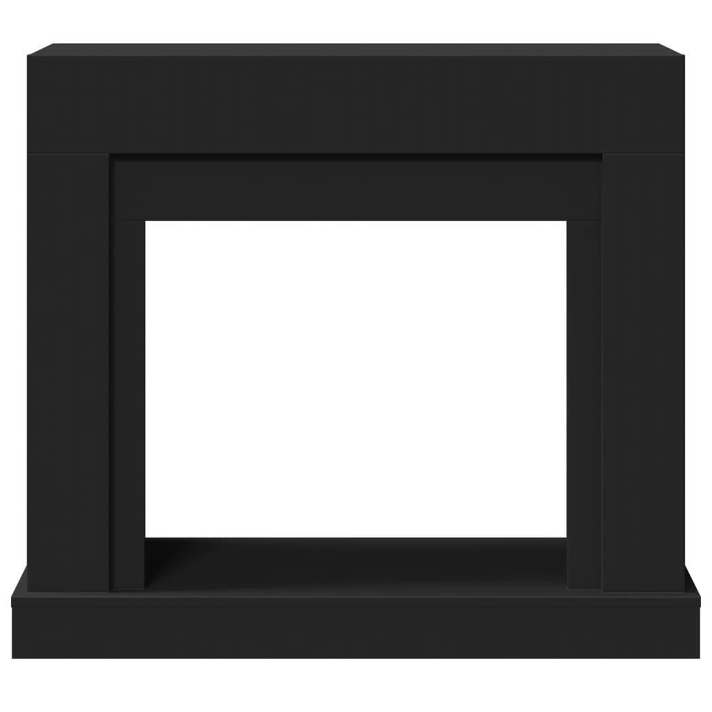 forsats til pejs 100x30x87,5 cm konstrueret træ sort