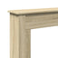 forsats til pejs 75x20x87,5 cm konstrueret træ sonoma-eg