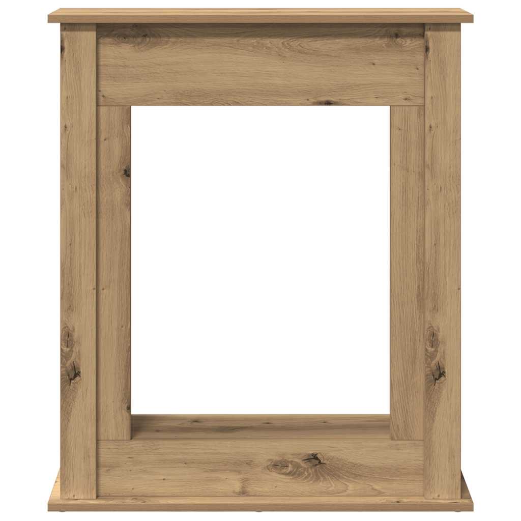 forsats til pejs 75x20x87,5 cm konstrueret træ kunsteg