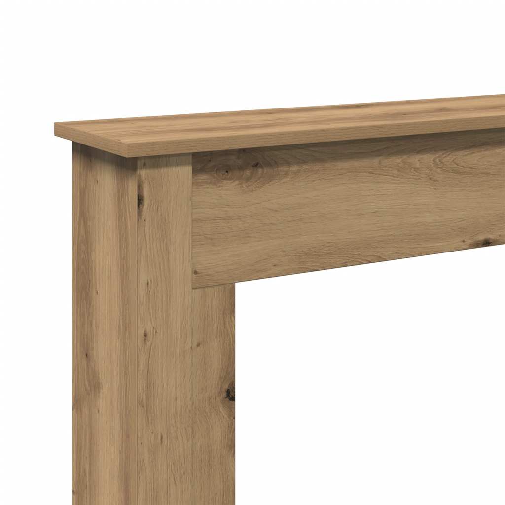 forsats til pejs 75x20x87,5 cm konstrueret træ kunsteg