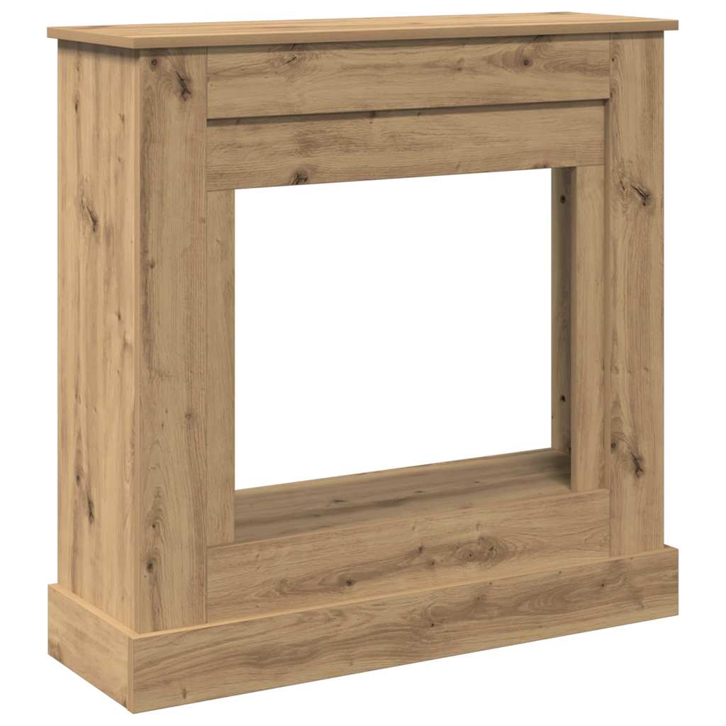 forsats til pejs 90x30x90 cm konstrueret træ kunsteg