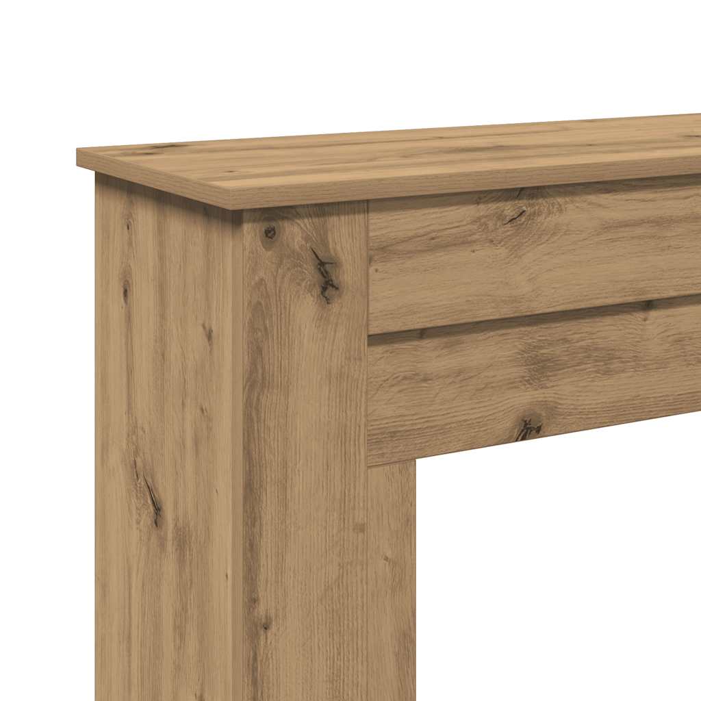 forsats til pejs 90x30x90 cm konstrueret træ kunsteg