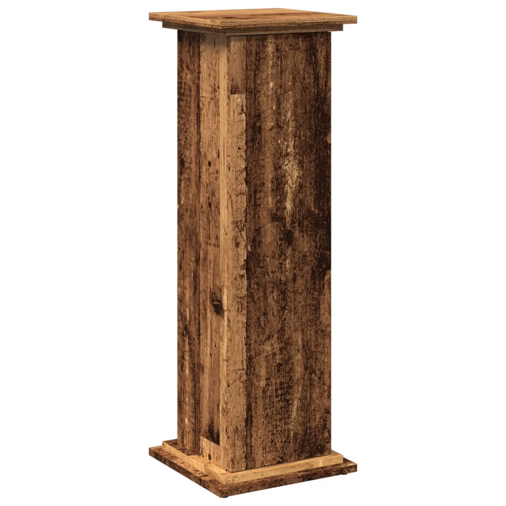 piedestal med opbevaring 31x30x90 cm konstrueret træ