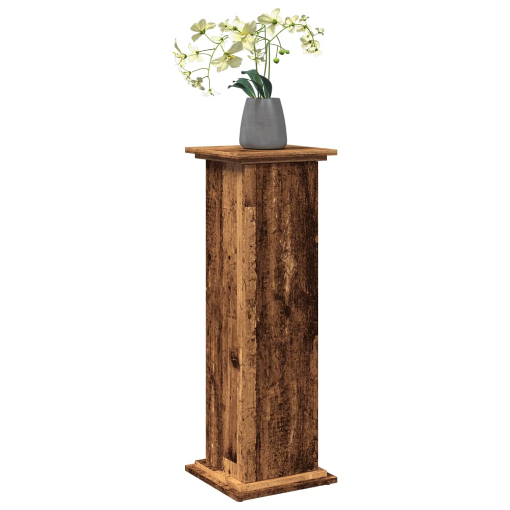 piedestal med opbevaring 31x30x90 cm konstrueret træ