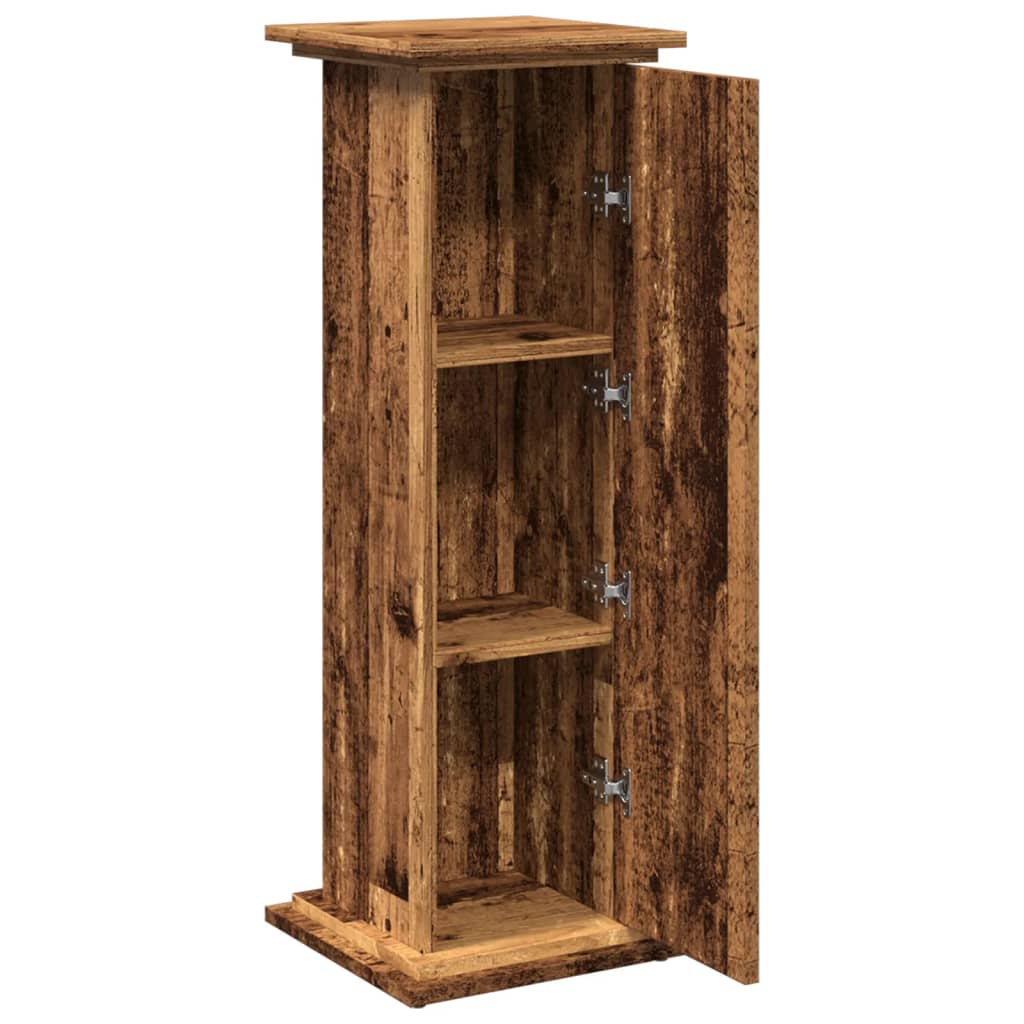 piedestal med opbevaring 31x30x90 cm konstrueret træ