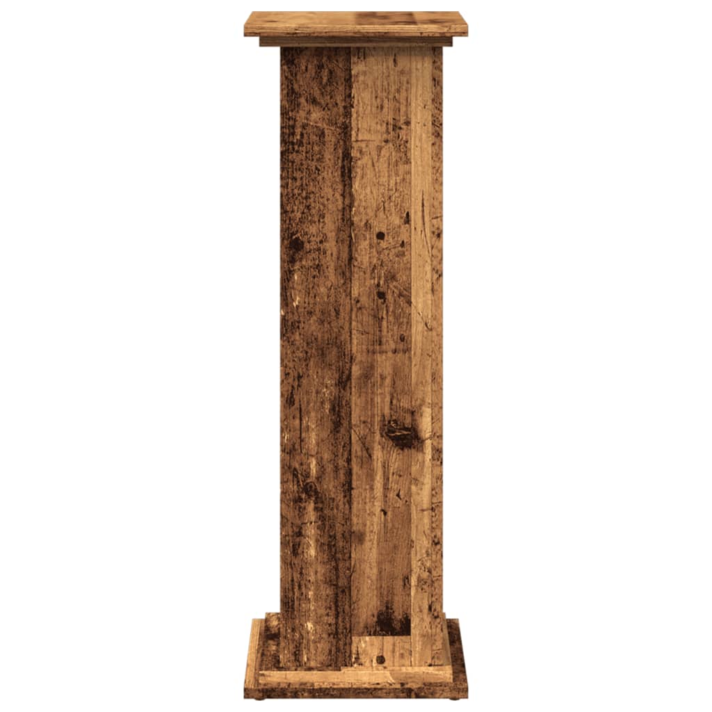 piedestal med opbevaring 31x30x90 cm konstrueret træ