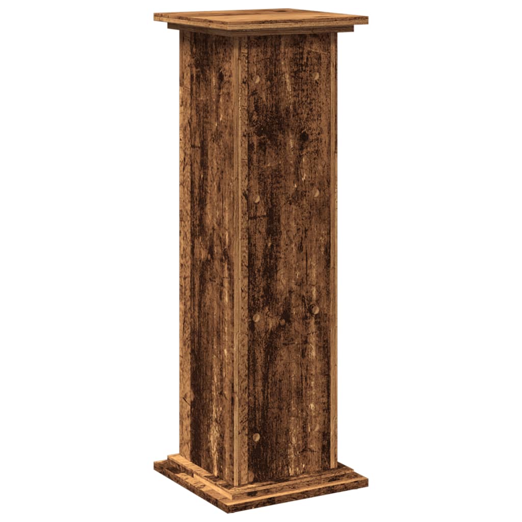 piedestal med opbevaring 31x30x90 cm konstrueret træ
