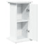 piedestal med opbevaring 31x30x60 cm konstrueret træ hvid