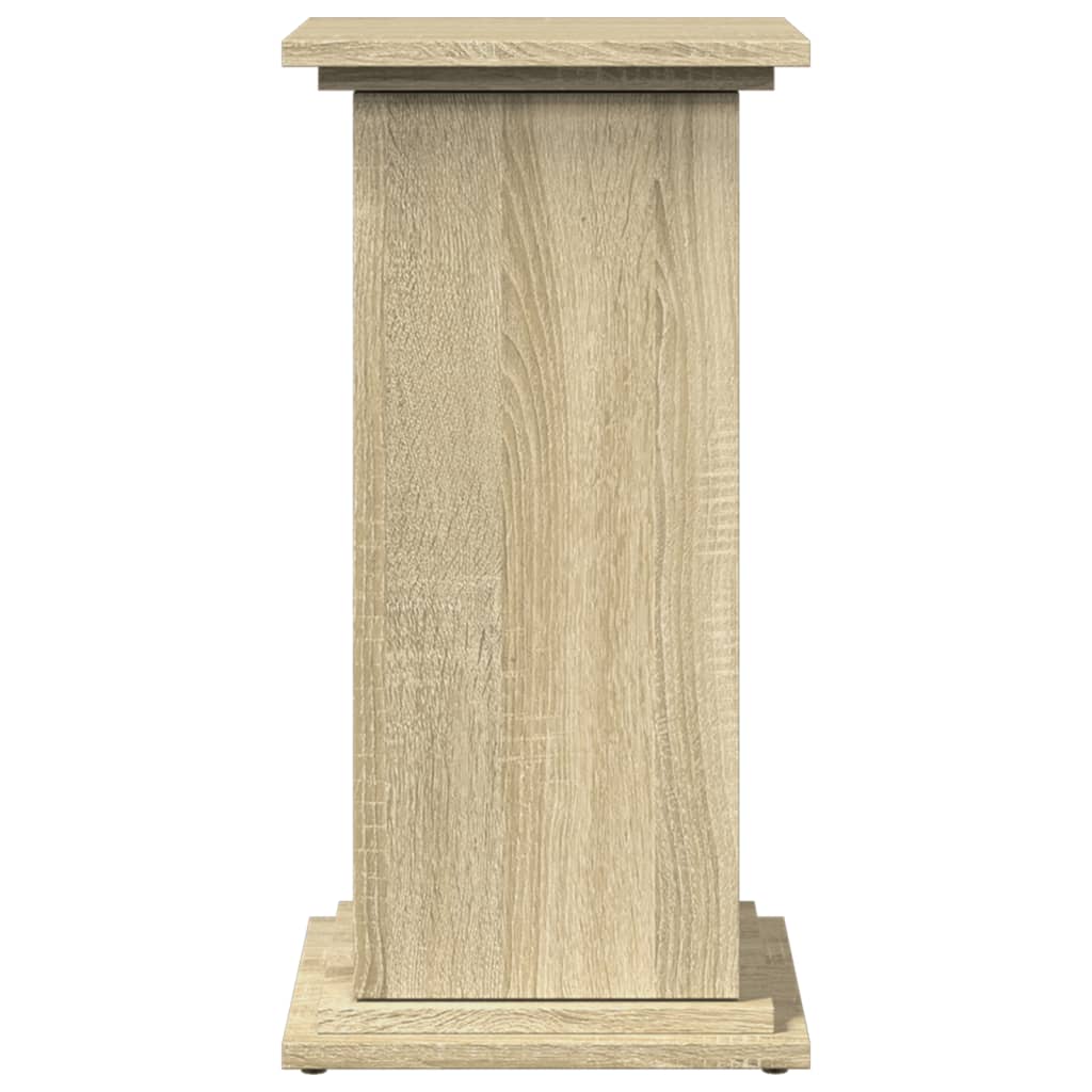 piedestal med opbevaring 31x30x60 cm konstrueret træ sonoma-eg