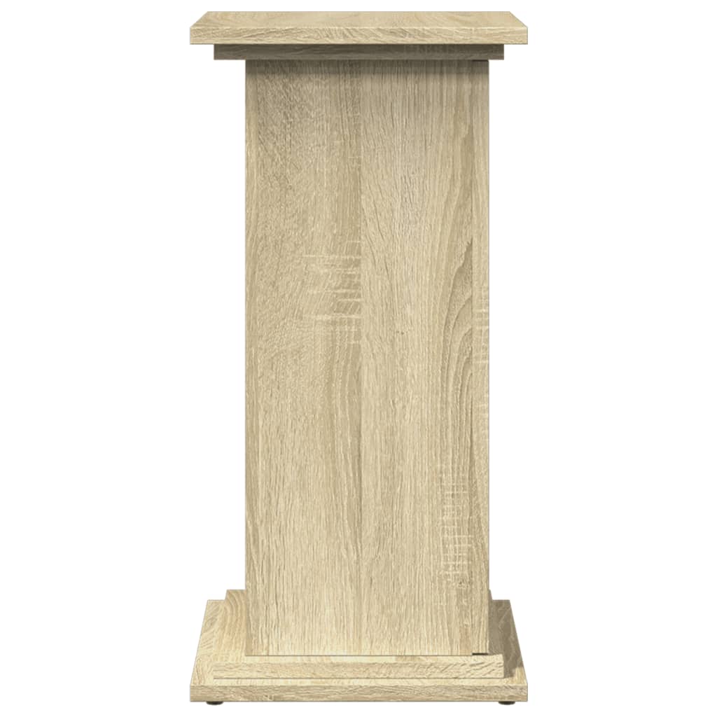 piedestal med opbevaring 31x30x60 cm konstrueret træ sonoma-eg