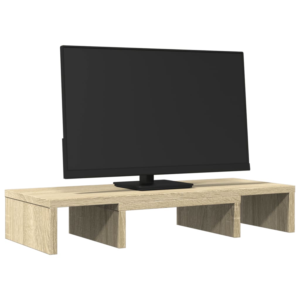 skærmholder 60x24x10,5 cm konstrueret træ sonoma-eg