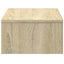 skærmholder med skuffer 50x27x15 cm konstrueret træ sonoma-eg