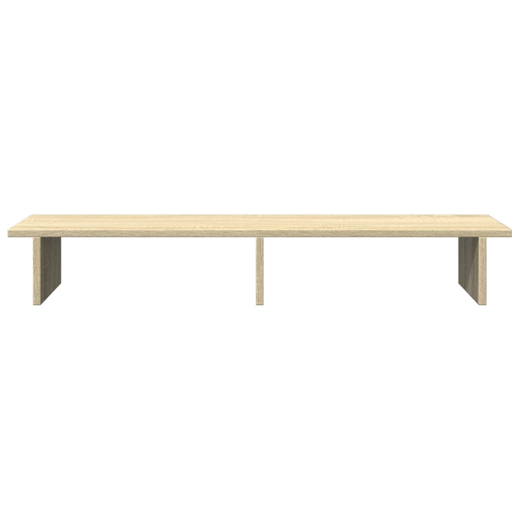 skærmstander 100x27x15 cm konstrueret træ sonoma-eg