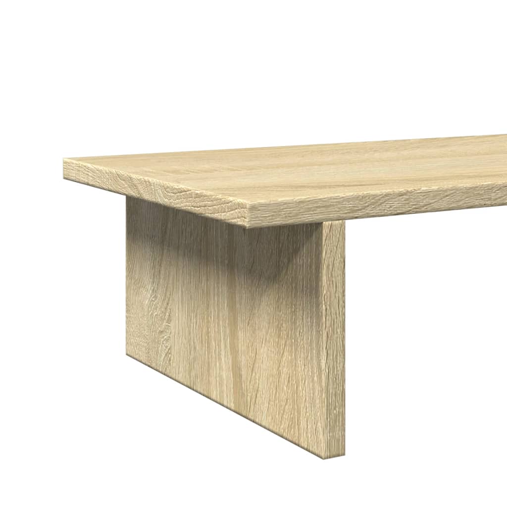 skærmstander 100x27x15 cm konstrueret træ sonoma-eg
