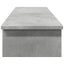 skærmstander 100x27x15 cm konstrueret træ betongrå