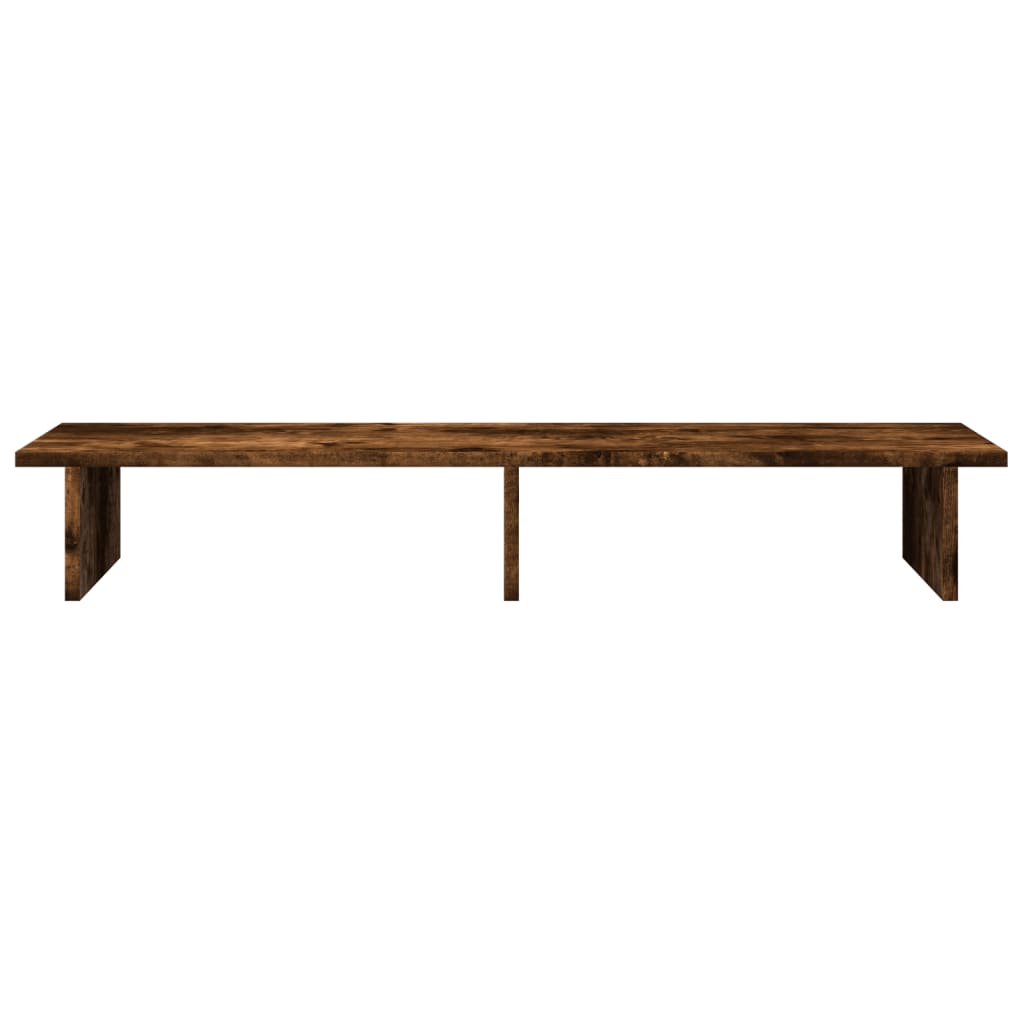 skærmstander 100x27x15 cm konstrueret træ røget egetræsfarve