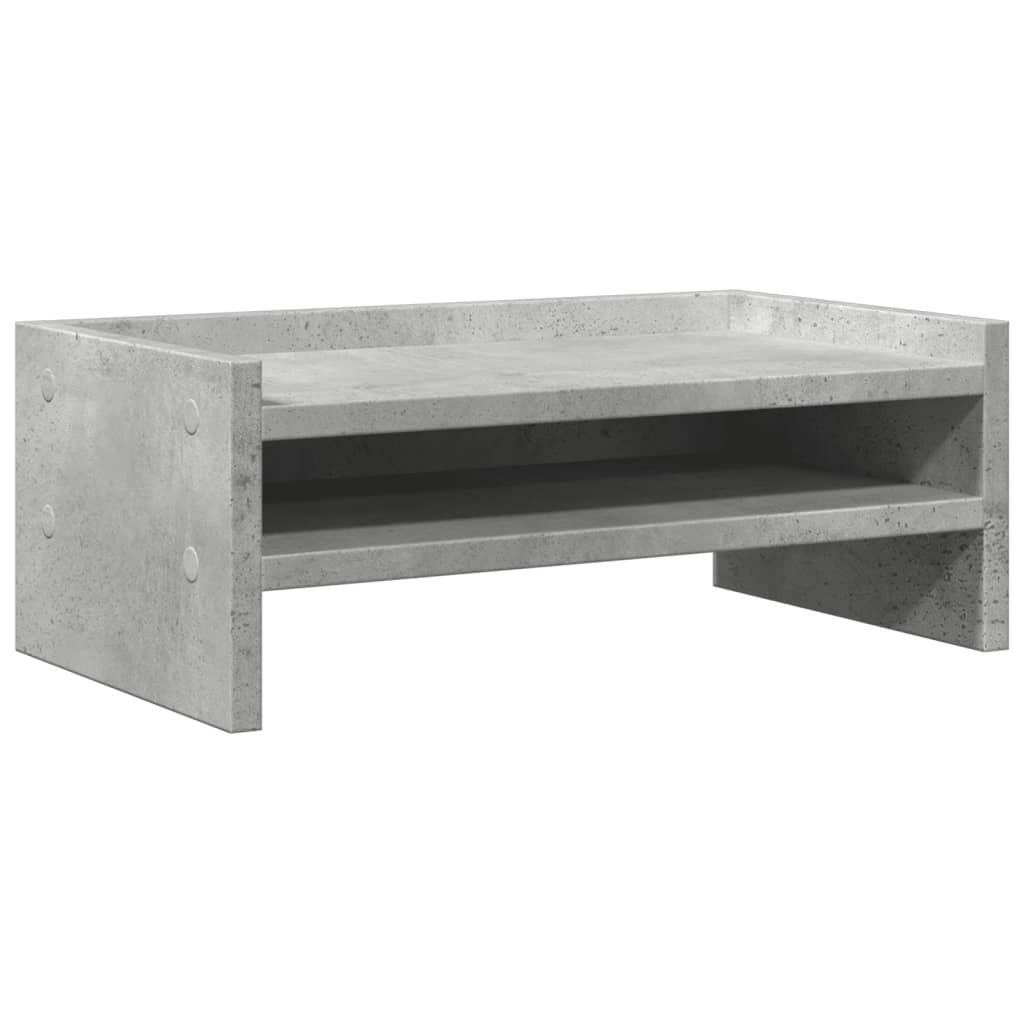 skærmstander 42x24x16 cm konstrueret træ betongrå