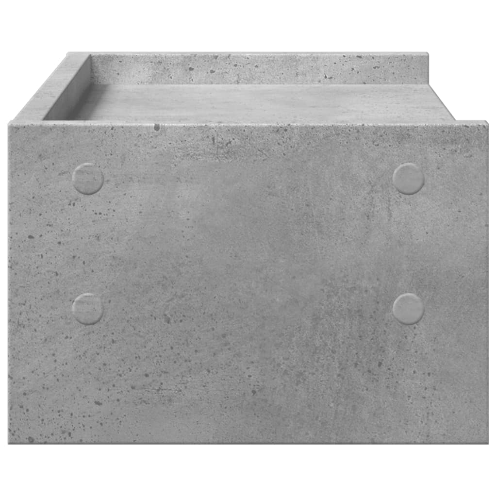 skærmstander 42x24x16 cm konstrueret træ betongrå