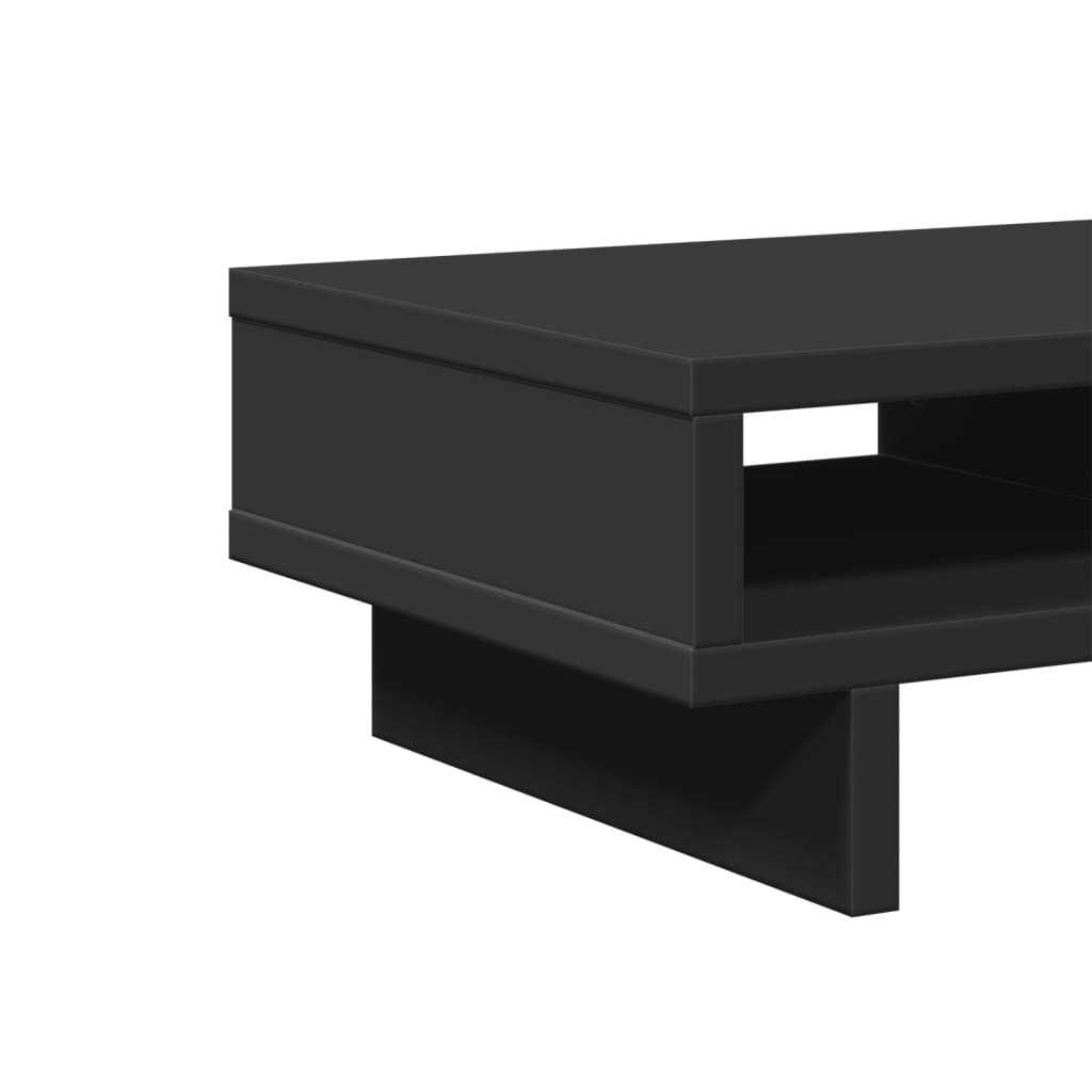 skærmholder 50x27x15 cm konstrueret træ sort