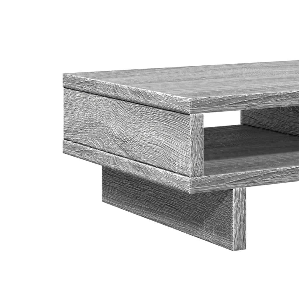 skærmholder 50x27x15 cm konstrueret træ grå sonoma