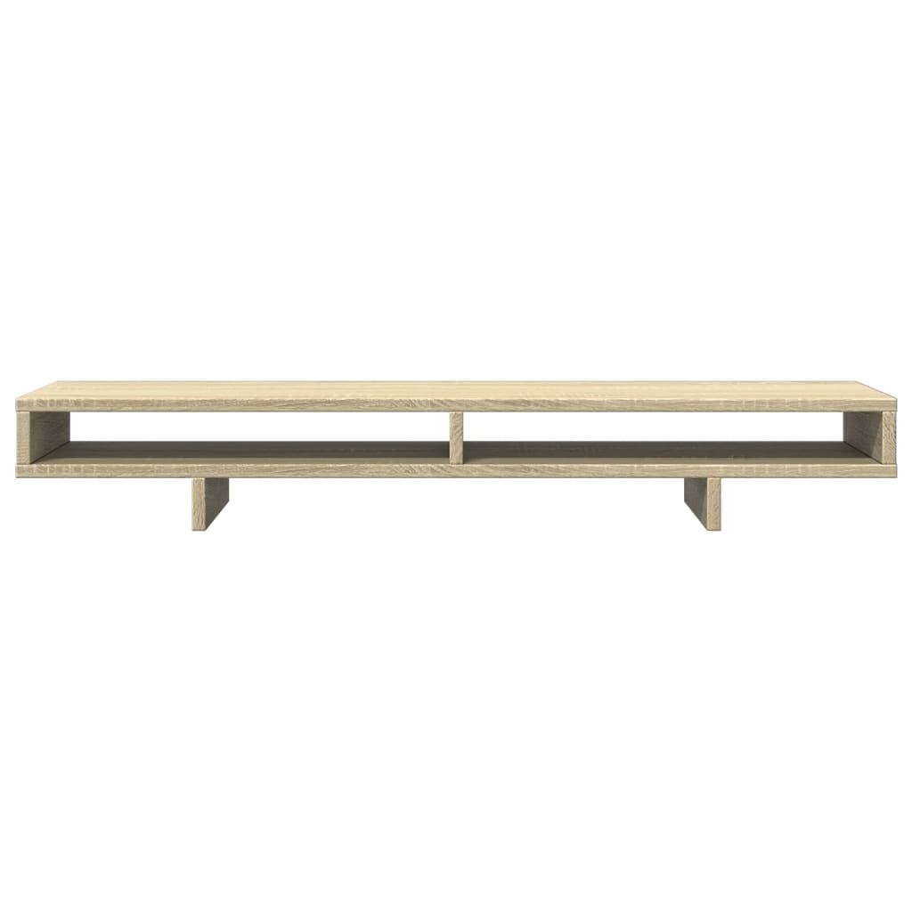 skærmstander 100x27x15 cm konstrueret træ sonoma-eg