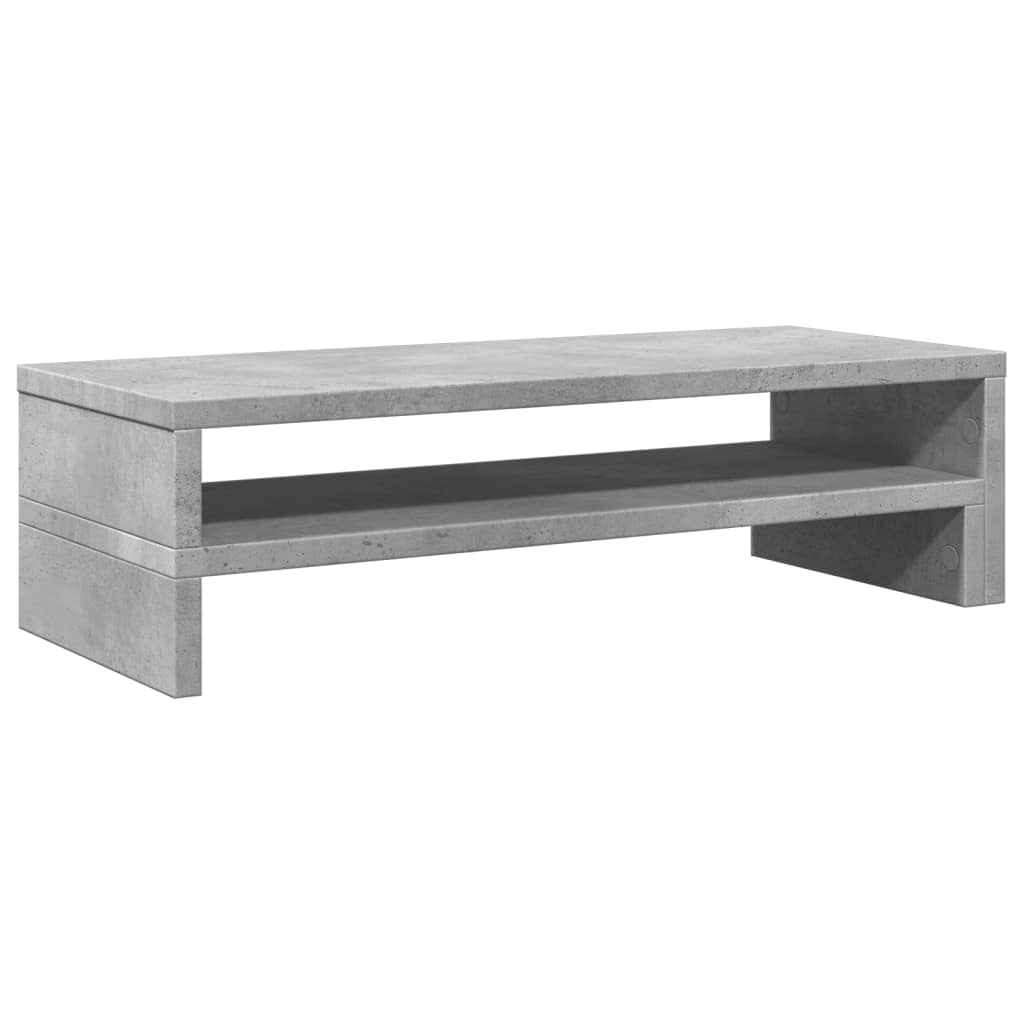 skærmholder 54x22x15 cm konstrueret træ betongrå