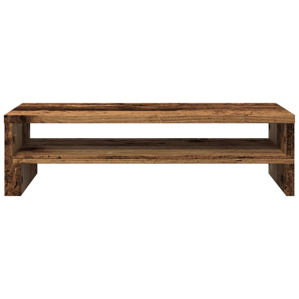 skærmholder 54x22x15 cm konstrueret træ gammelt træ