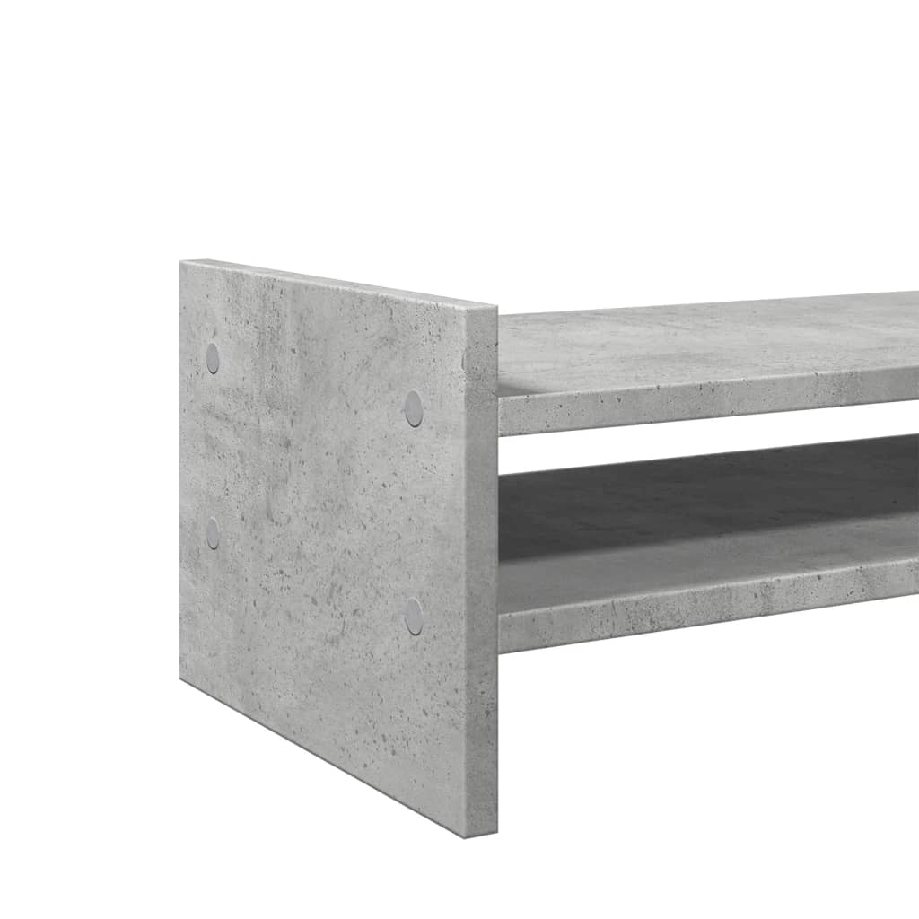 skærmholder 50x27x20 cm konstrueret træ betongrå