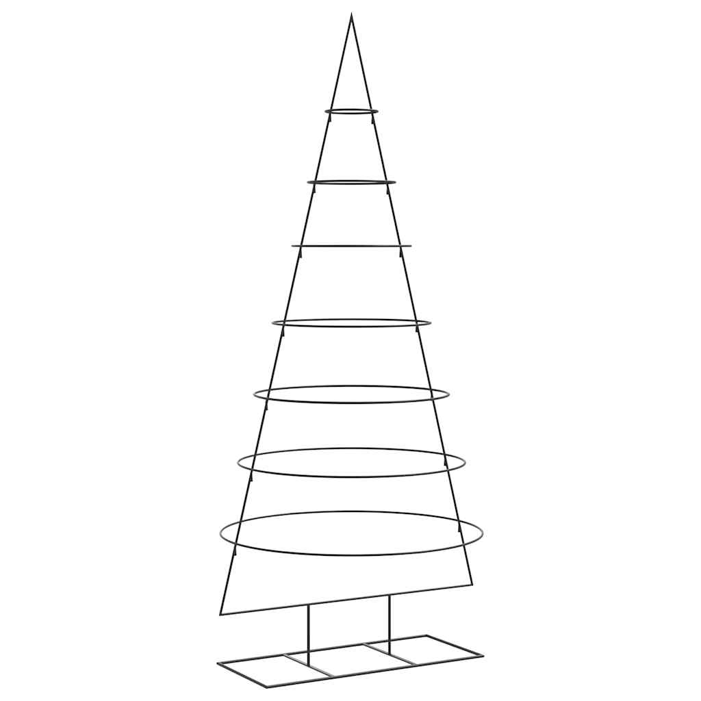 dekorationstræ 210 cm metal sort