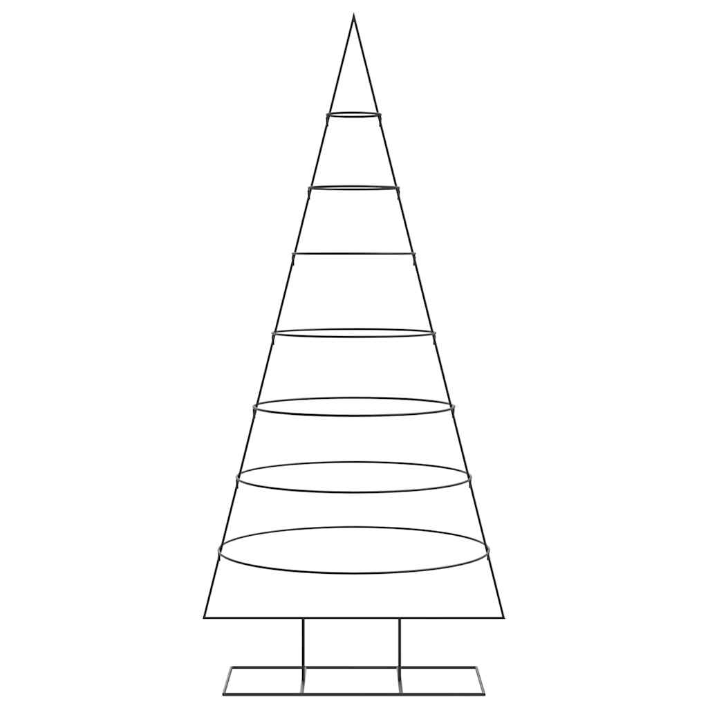 dekorationstræ 210 cm metal sort