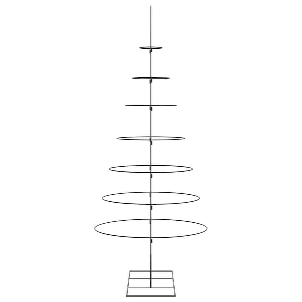 dekorationstræ 210 cm metal sort