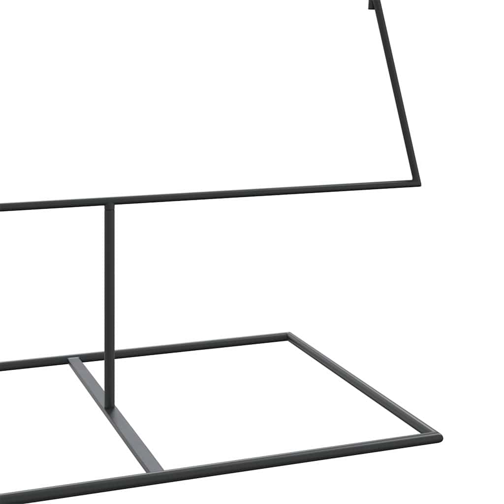 dekorationstræ 210 cm metal sort