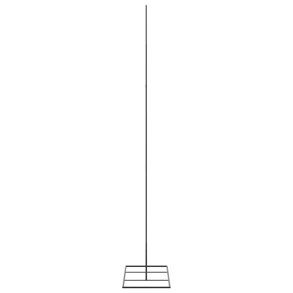 dekorativt juletræ 180 cm metal sort