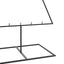 dekorativt juletræ 180 cm metal sort