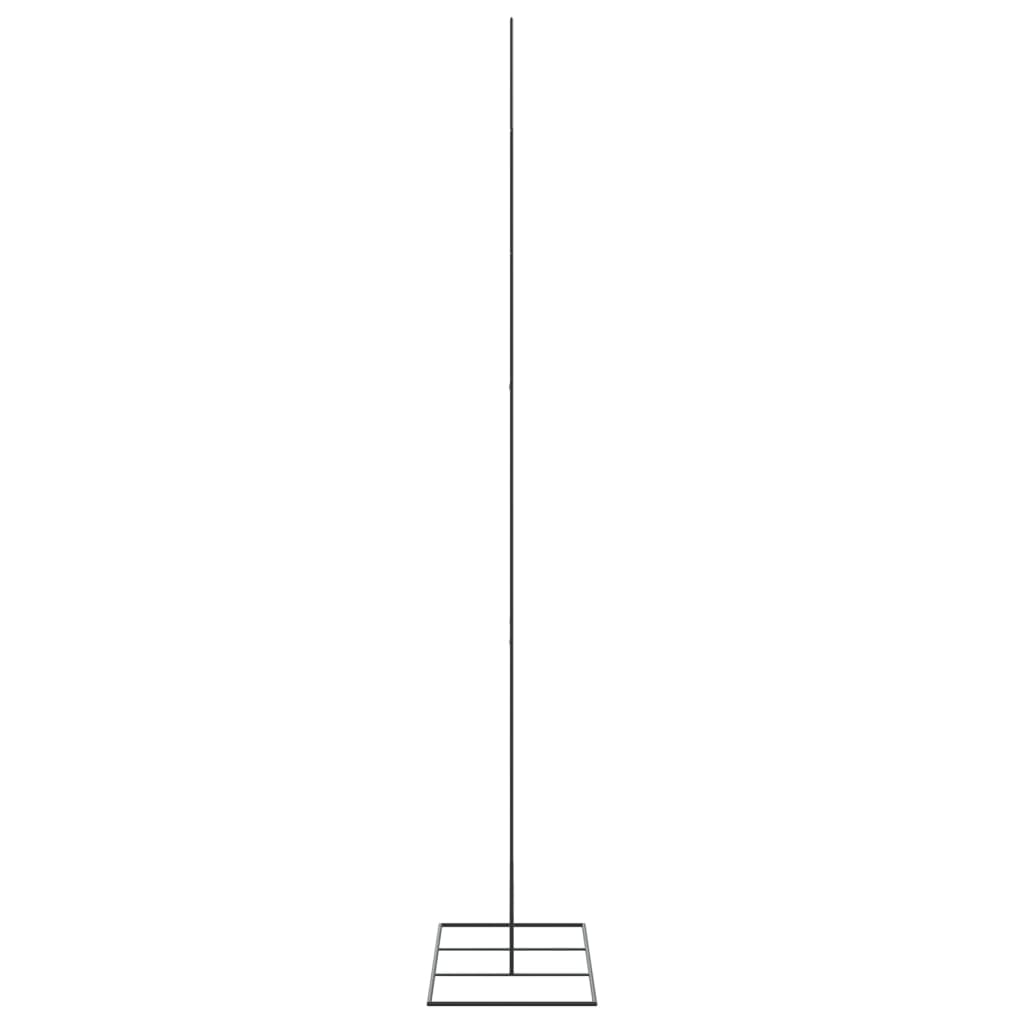 dekorationstræ 210 cm metal sort