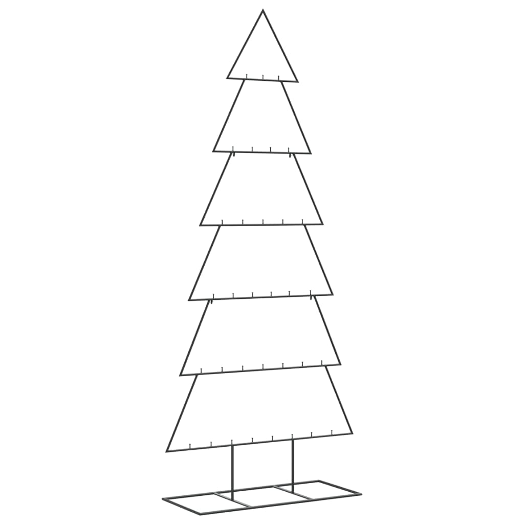 dekorationstræ 210 cm metal sort