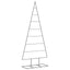 dekorativt juletræ 180 cm metal sort