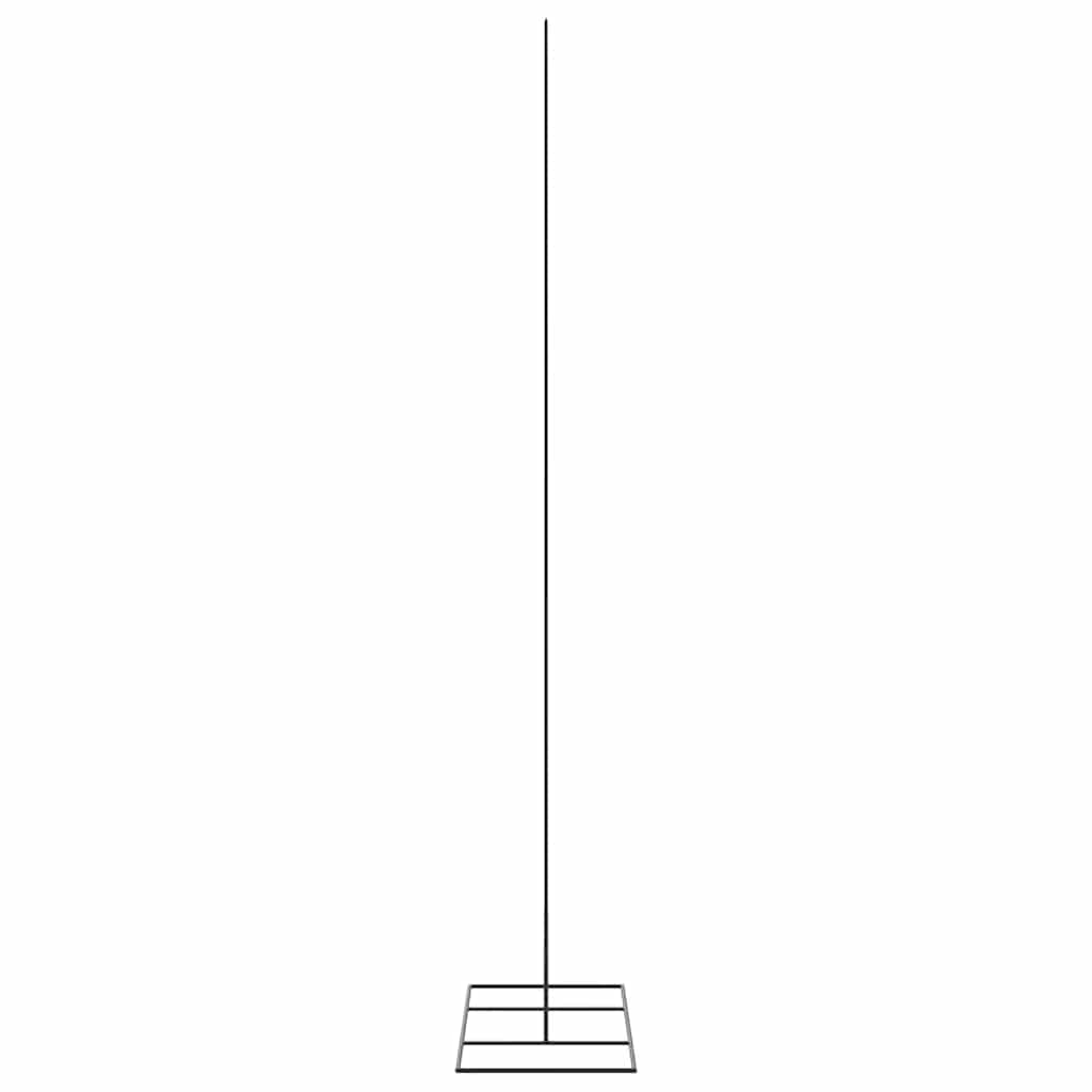 dekorativt juletræ 180 cm metal sort
